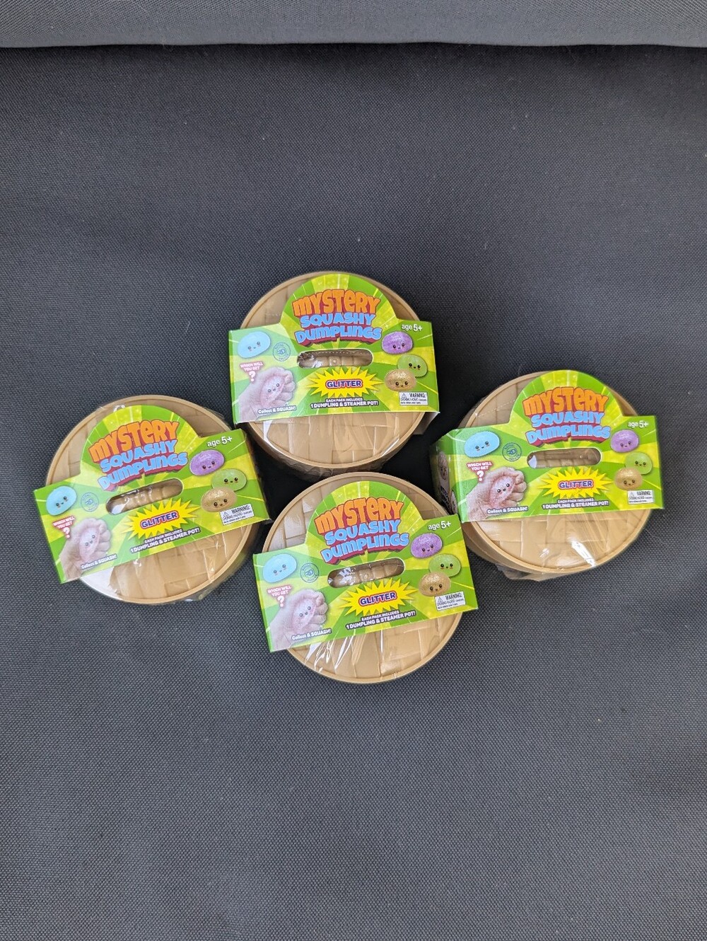 Mystery Squashy Dumplings Glitter Set Of 4